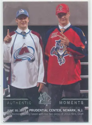 2013-14 SP AUTHENTIC - NATHAN MacKINNON/ALEKSANDER BARKOV #192 AUTHENTIC MOMENTS