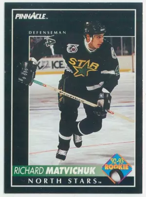 1992-93 PINNACLE (USA) - RICHARD MATVICHUK #391 ROOKIE