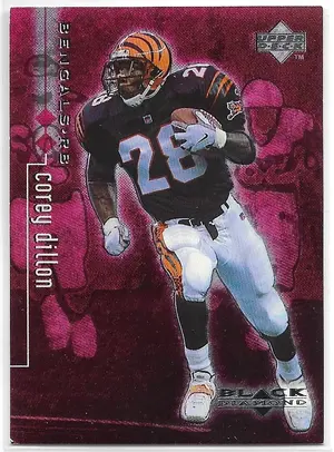 1998 Black Diamond Rookie Edition Double Diamond #19 Corey Dillon (2185/3000)