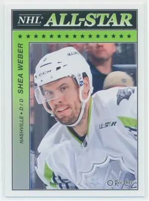 2015-16 O-PEE-CHEE - SHEA WEBER #AS-29 ALL-STAR GLOSSY