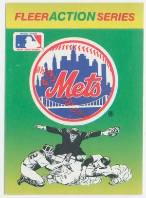 1990 Fleer - New York Mets #NYME Team Stickers Inserts