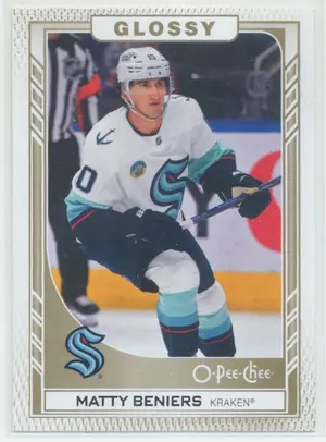 2023-24 UPPER DECK - MATTY BENIERS #R-33 O-PEE-CHEE GLOSSY GOLD