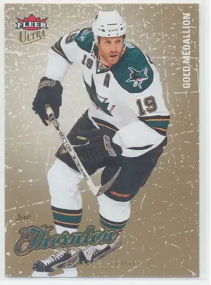 2008-09 FLEER ULTRA - JOE THORNTON #188 GOLD MEDALLION