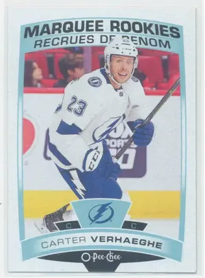 2019-20 O-PEE-CHEE - CARTER VERHAEGHE #632 MARQUEE ROOKIES