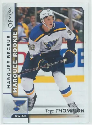 2017-18 O-PEE-CHEE - TAGE THOMPSON #618 MARQUEE ROOKIE