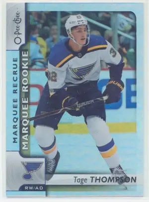 2017-18 O-PEE-CHEE - TAGE THOMPSON #618 MARQUEE ROOKIE RAINBOW FOIL