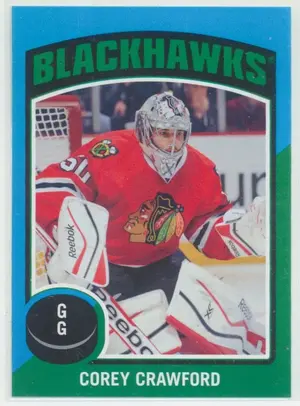 2014-15 O-PEE-CHEE - COREY CRAWFORD #ST-6 STICKERS