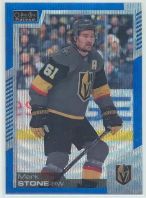 2020-21 O-PEE-CHEE PLATINUM - MARK STONE #40 BLUE SURGE