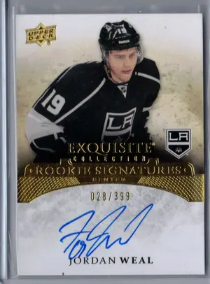 2015-16 UD Exquisite Rookies Signatures Jordan Weal 028/399