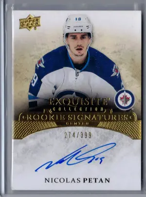 2015-16 UD Exquisite Rookies Signatures Nicolas Petan 279/399