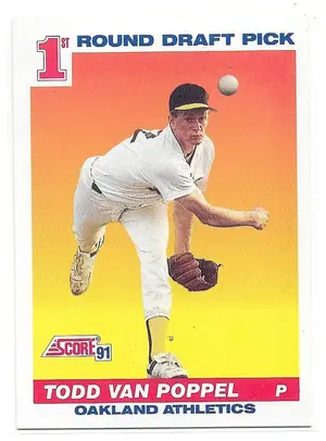 1991 Score #389 Todd Van Poppel RC