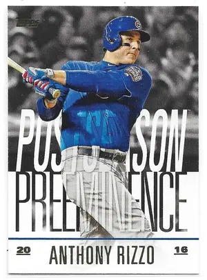 2018 Topps Update Postseason Preeminence #PO-25 Anthony Rizzo