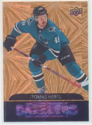 2020-21 UPPER DECK - TOMAS HERTL #DZ-35 DAZZLERS ORANGE