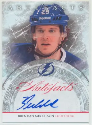 2012-13 ARTIFACTS - BRENDAN MIKKELSON #A-BM AUTOFACTS
