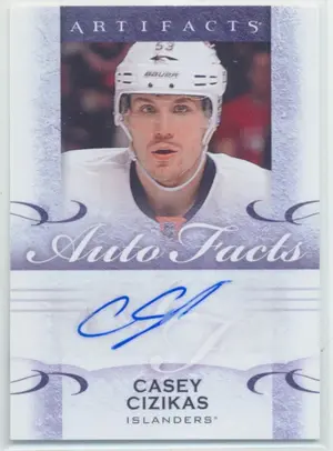 2014-15 ARTIFACTS - CASEY CIZIKAS #A-CC AUTOFACTS