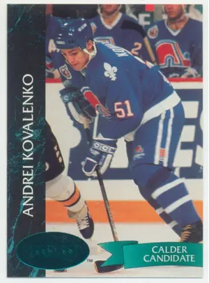 1992-93 PARKHURST - ANDREI KOVALENKO #150 EMERALD ICE