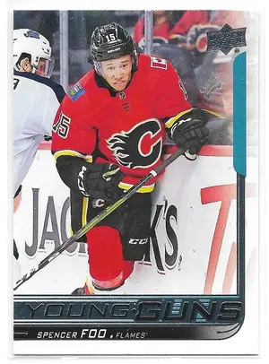 2018-19 Upper Deck #470 Spencer Foo RC (Young Guns)