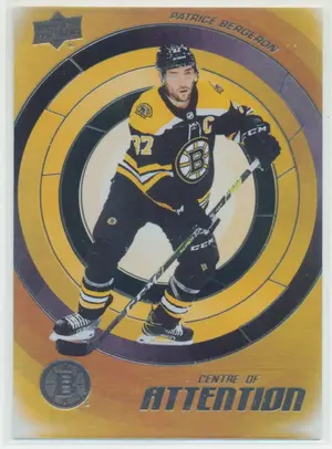 2022-23 UPPER DECK - PATRICE BERGERON #CA-18 CENTRE OF ATTENTION