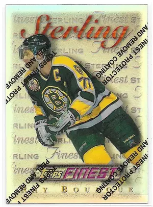 1995-96 Finest Refractors #77 Ray Bourque (Silver, Sterling)