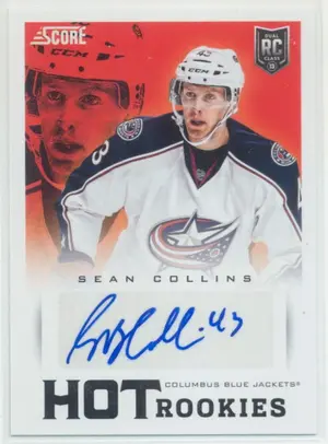 2013-14 SCORE - SEAN COLLINS #592 HOT ROOKIES SIGNATURES