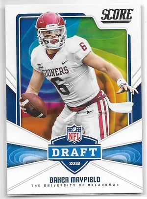 2018 Score NFL Draft #17 Baker Mayfield
