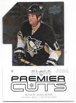 2008-09 Black Diamond Premier Cuts #PDC7 Ryan Malone (Single Diamond)