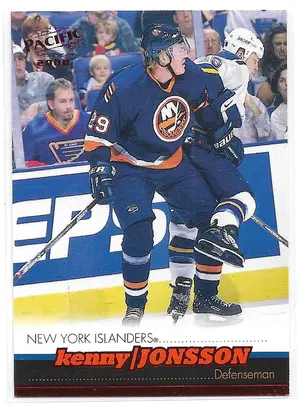 1999-00 Pacific Red #255 Kenny Jonsson