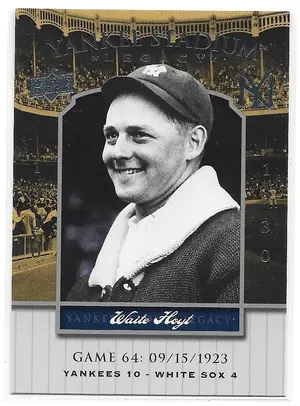 2008 Yankee Stadium Legacy Collection #64 Waite Hoyt