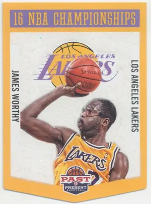 2012-13 Panini Past & Present - James Worthy #24 Winning Touch Banners