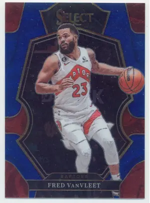 2022-23 Panini Select - Fred VanVleet #136 Premier Level Blue Parallel