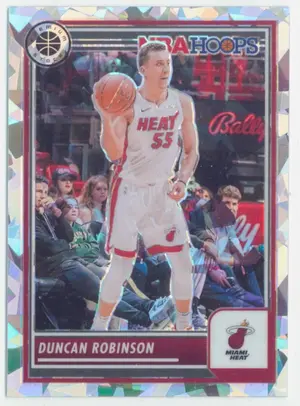 2023-24 Panini NBA Hoops Premium Stock - Duncan Robinson #164 Ice Prizm Parallel