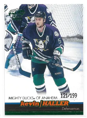 1999-00 Pacific Emerald Green #6 Kevin Haller (121/199)