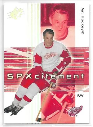 2002-03 SPx #89 'Mr. Hockey' Gordie Howe (SPXcitement)