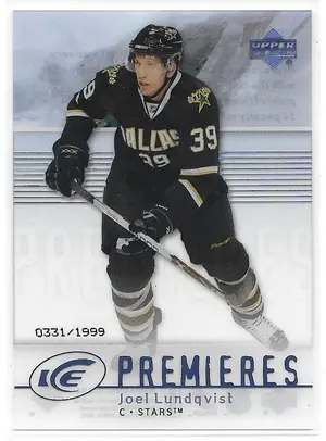 2007-08 Ice #120 Joel Lundqvist RC (0331/1999)