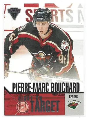 2002-03 Titanium Right On Target #13 Pierre-Marc Bouchard