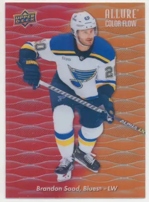 2023-24 ALLURE - BRANDON SAAD #CF-30 COLOR FLOW RED/ORANGE
