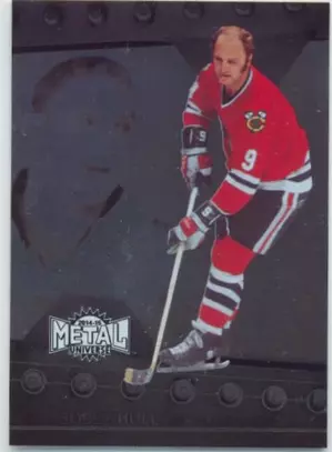 2014-15 FLEER SHOWCASE - BOBBY HULL #20 METAL UNIVERSE