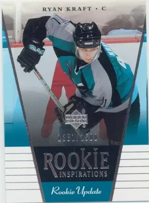 2002-03 ROOKIE UPDATE - RYAN KRAFT #140 ROOKIE INSPIRATIONS 1281/1500