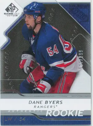 2008-09 SP GAME USED - DANE BYERS #174 AUTHENTIC ROOKIE 511/999