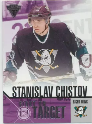 2002-03 TITANIUM - STANISLAV CHISTOV #1 RIGHT ON TARGET