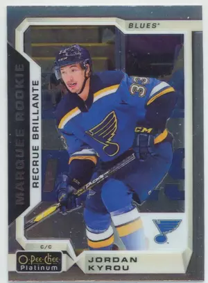 2018-19 O-PEE-CHEE PLATINUM - JORDAN KYROU #163 ROOKIE