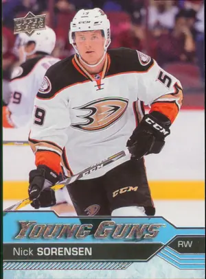 2016-17 UPPER DECK - NICK SORENSEN #203 YOUNG GUNS
