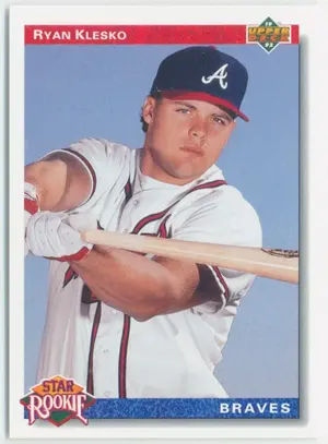 1992 Upper Deck - Ryan Klesko #24 Star Rookie