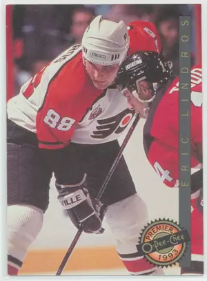 1992-93 O-PEE-CHEE PREMIER - ERIC LINDROS #1 TOP ROOKIES