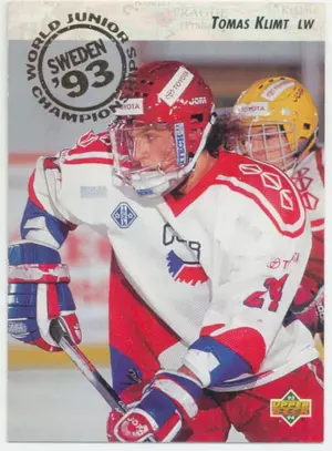 1993-94 UPPER DECK - TOMAS KLIMT #263 WORLD JUNIOR CHAMPIONSHIP RC