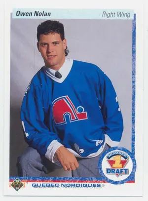 1990-91 UPPER DECK - OWEN NOLAN #352 RC