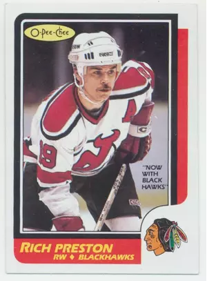 1986-87 O-PEE-CHEE - RICH PRESTON #61