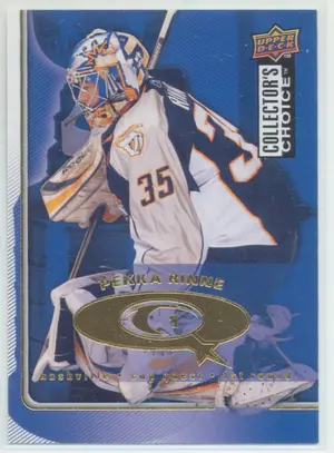 2009-10 COLLECTOR'S CHOICE - PEKKA RINNE #CQ27 CUP QUEST 1ST ROUND