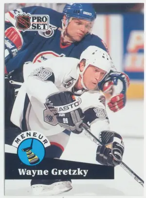 1991-92 PRO SET FRENCH - WAYNE GRETZKY #CC5 LEADER INSERT