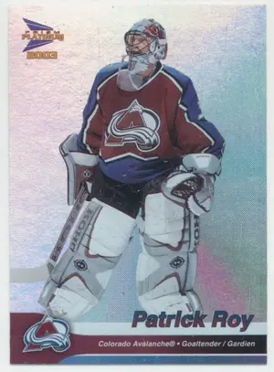 2002-03 McDONALD'S PRISM PLATINUM - PATRICK ROY #9